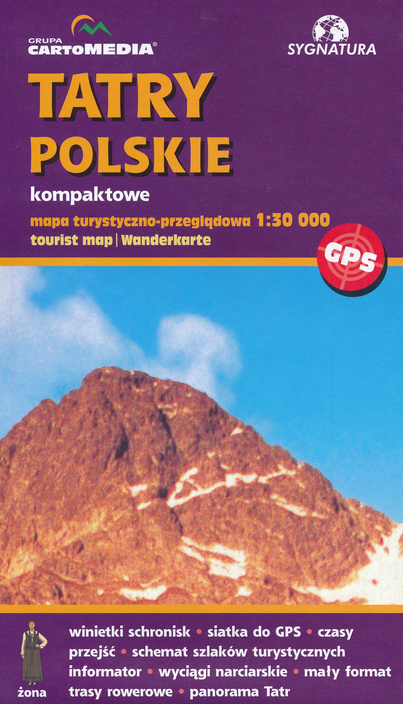 Online bestellen: Wandelkaart Tatry Polskie - Hoge Tatra (Polen) | Sygnatura
