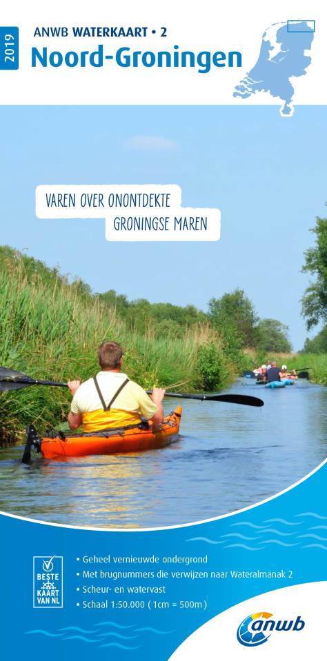 Online bestellen: Waterkaart 02 ANWB Waterkaart Noord-Groningen | ANWB Media