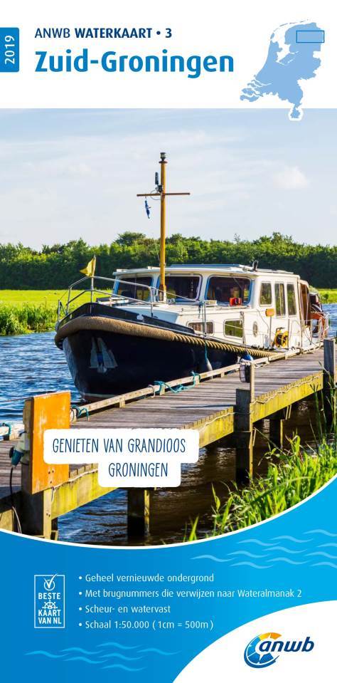 Online bestellen: Waterkaart 03 ANWB Waterkaart Zuid-Groningen | ANWB Media