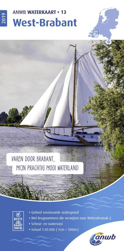 Online bestellen: Waterkaart 13 ANWB Waterkaart West-Brabant | ANWB Media