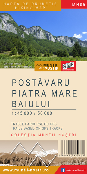Online bestellen: Wandelkaart MN05 Muntii Nostri Postavaru - Piatra Mare - Baiului | Schubert - Franzke