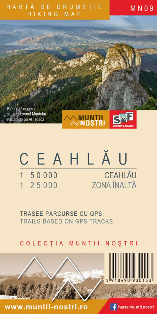 Online bestellen: Wandelkaart MN09 Muntii Nostri Ceahlau | Schubert - Franzke