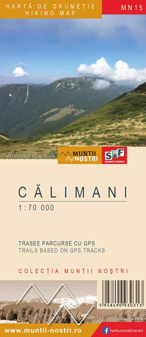 Online bestellen: Wandelkaart MN15 Muntii Nostri Calamani | Schubert - Franzke