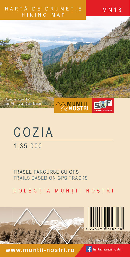 Online bestellen: Wandelkaart MN18 Muntii Nostri Cozia | Schubert - Franzke