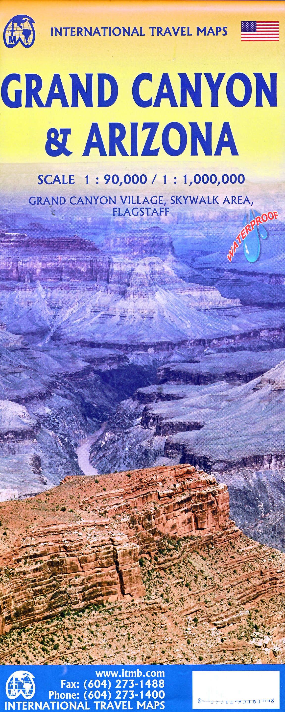 Online bestellen: Wegenkaart - landkaart Grand Canyon and Arizona | ITMB