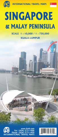 Online bestellen: Stadsplattegrond Singapore & Malay Peninsula | ITMB