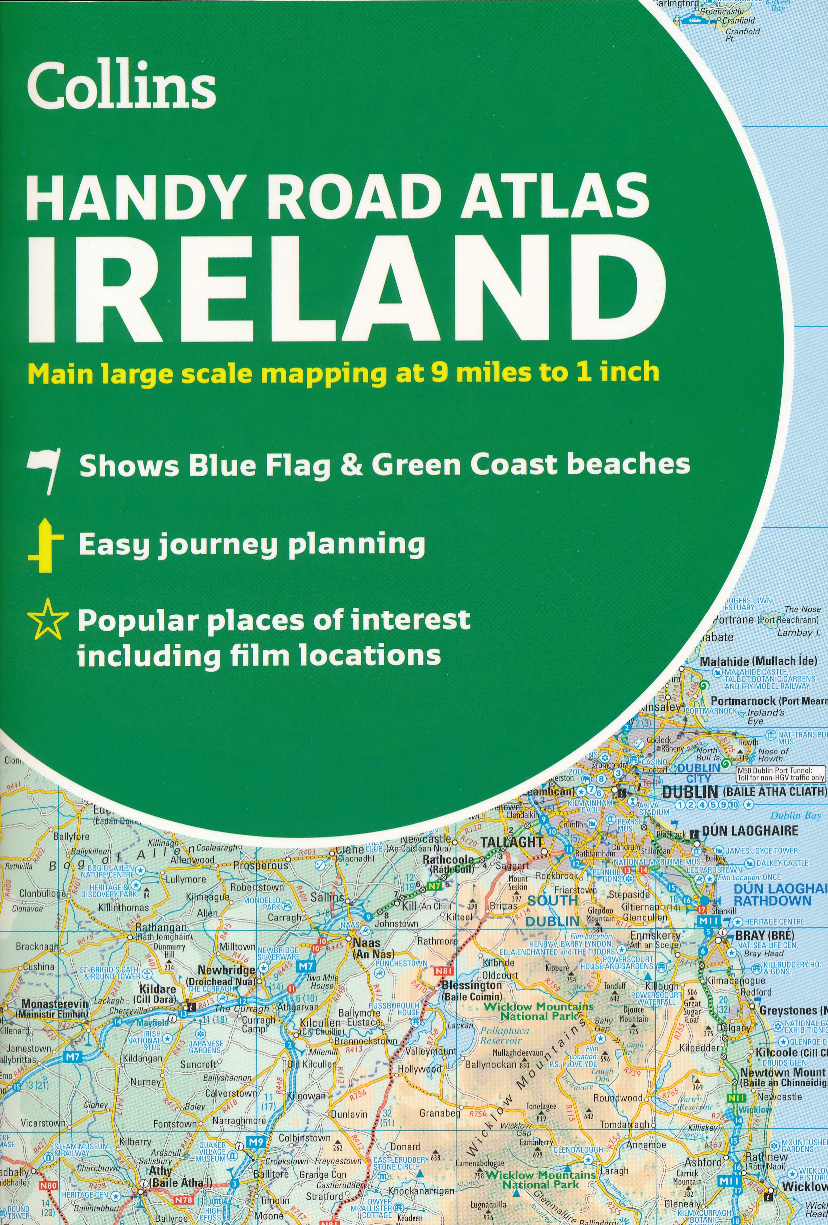 Online bestellen: Wegenatlas Handy Road Atlas Ireland - Ierland | Collins