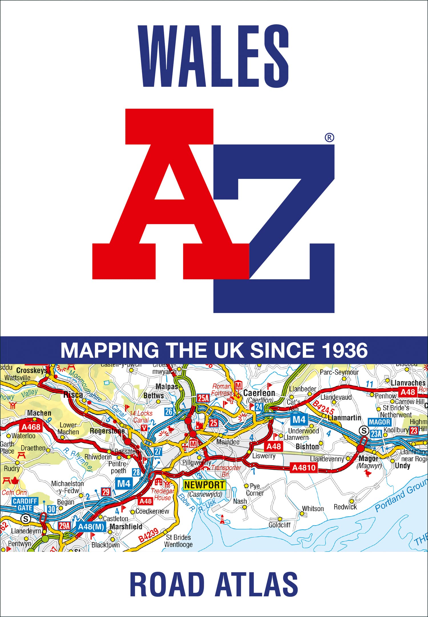 Online bestellen: Wegenatlas Wales road atlas | A-Z Map Company