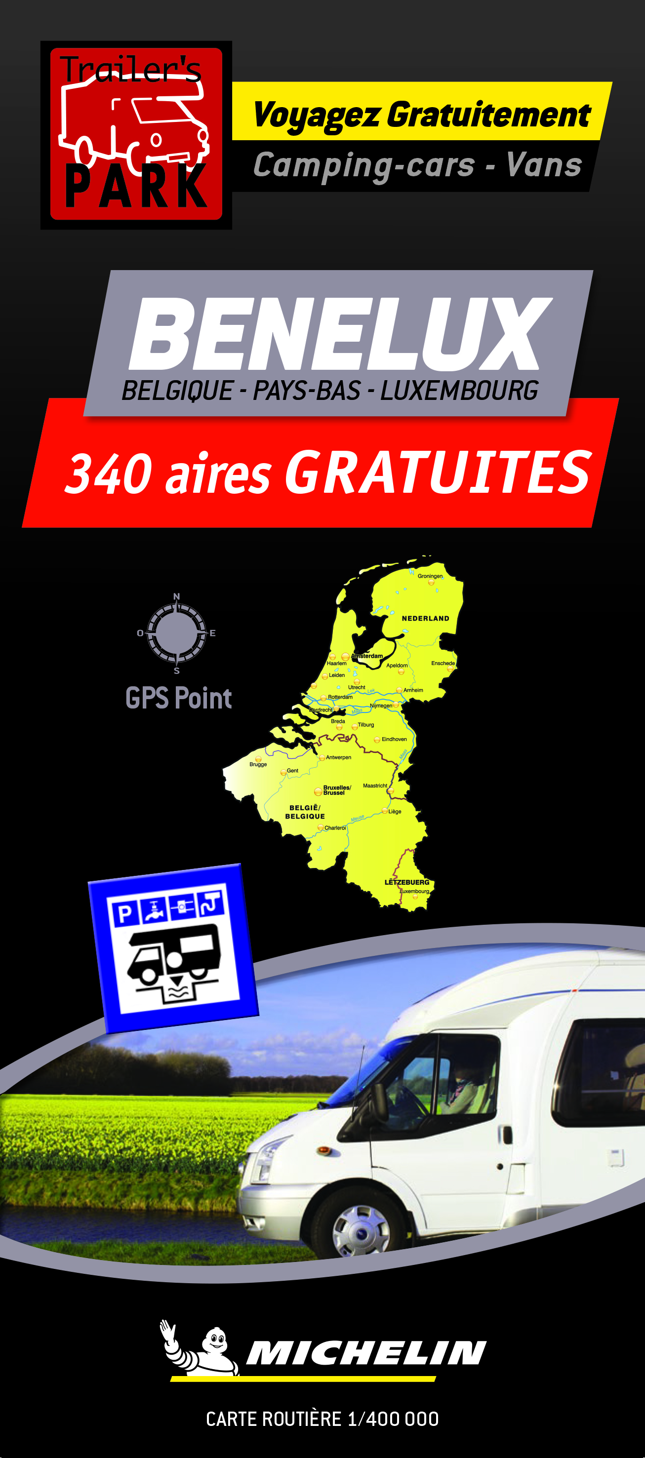 Online bestellen: Camperkaart - Wegenkaart - landkaart Benelux | Michelin