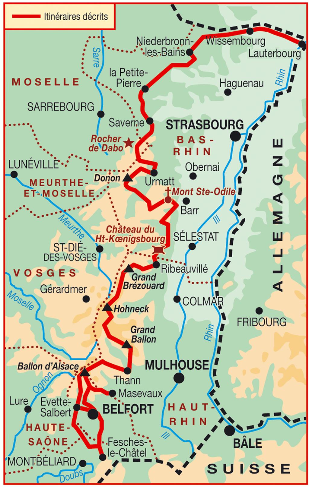Vosges Mountains Map