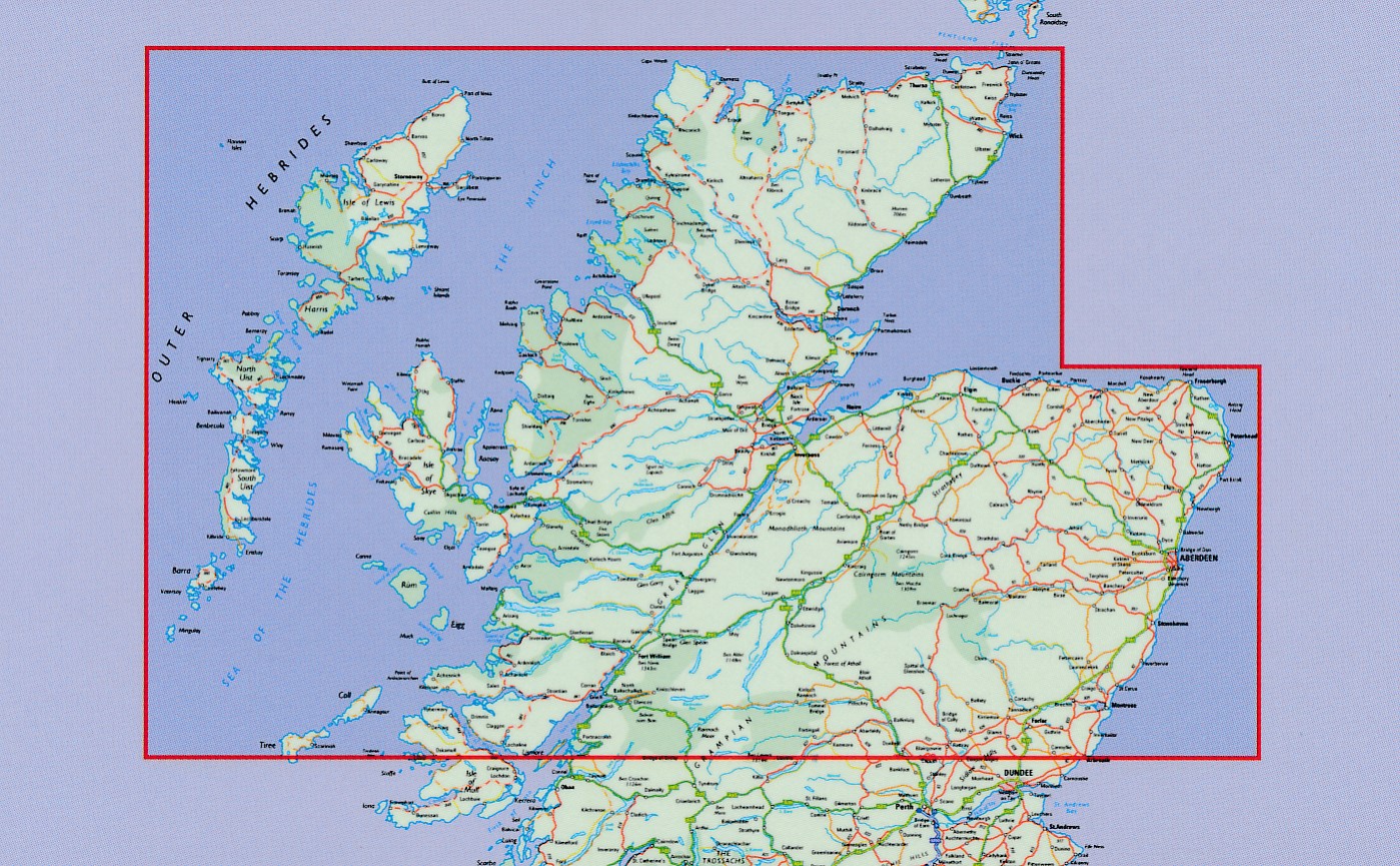 Wegenkaart - landkaart Highlands of Scotland | Philip's Maps | 9781849075121 Zwerver