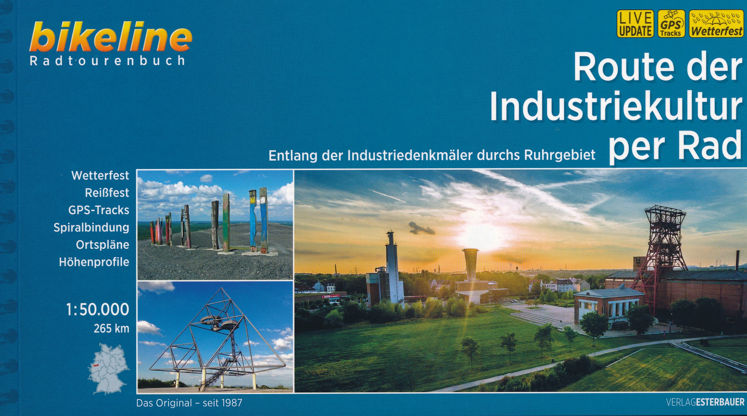 Online bestellen: Fietsgids Bikeline Route der Industriekultur | Esterbauer