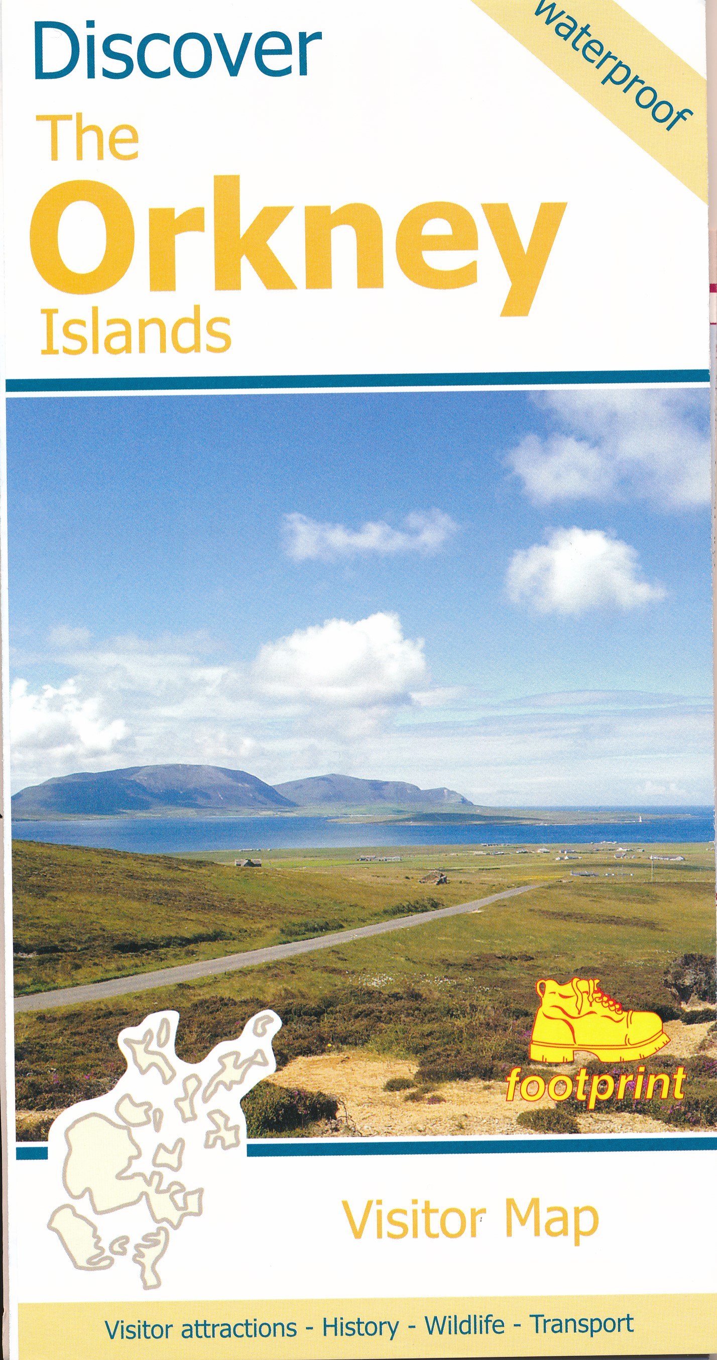 Online bestellen: Wegenkaart - landkaart Discover the Orkney Islands | Footprint maps