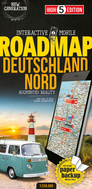 Online bestellen: Wegenkaart - landkaart Deutschland Nord - Noord Duitsland | High 5 Edition