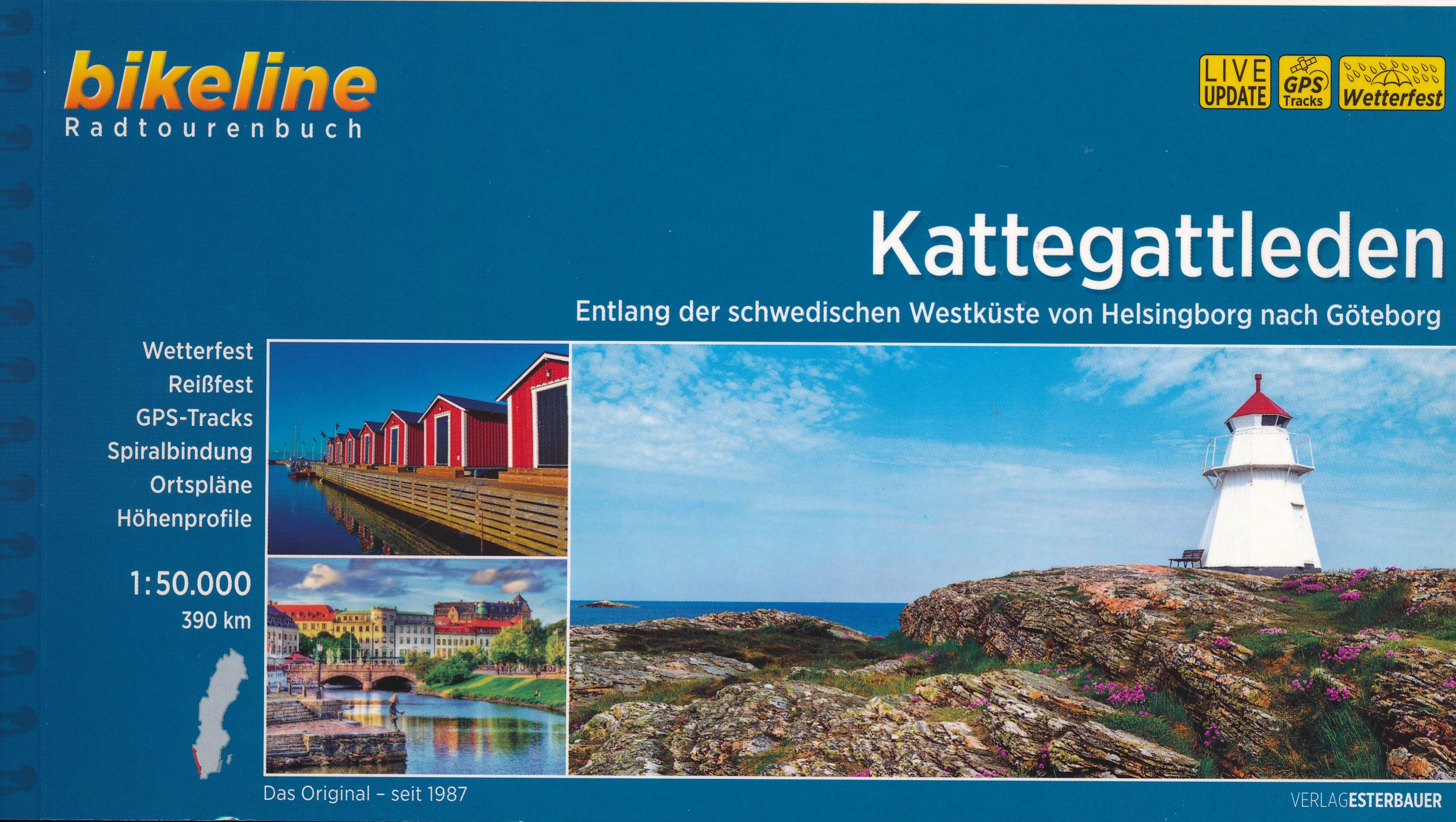 Online bestellen: Fietsgids Bikeline Kattegattleden | Esterbauer