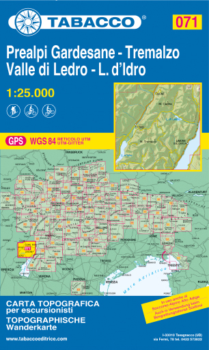 Online bestellen: Wandelkaart 071 Prealpi Gardesane - Tremalzo - Valle di Ledro - L. d'Idro | Tabacco Editrice