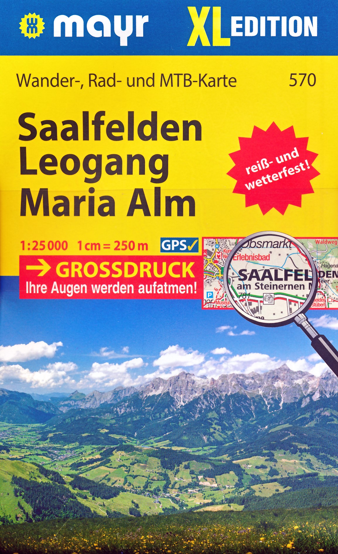 Online bestellen: Wandelkaart 570 XL Saalfelden - Leogang - Maria Alm | Mayr
