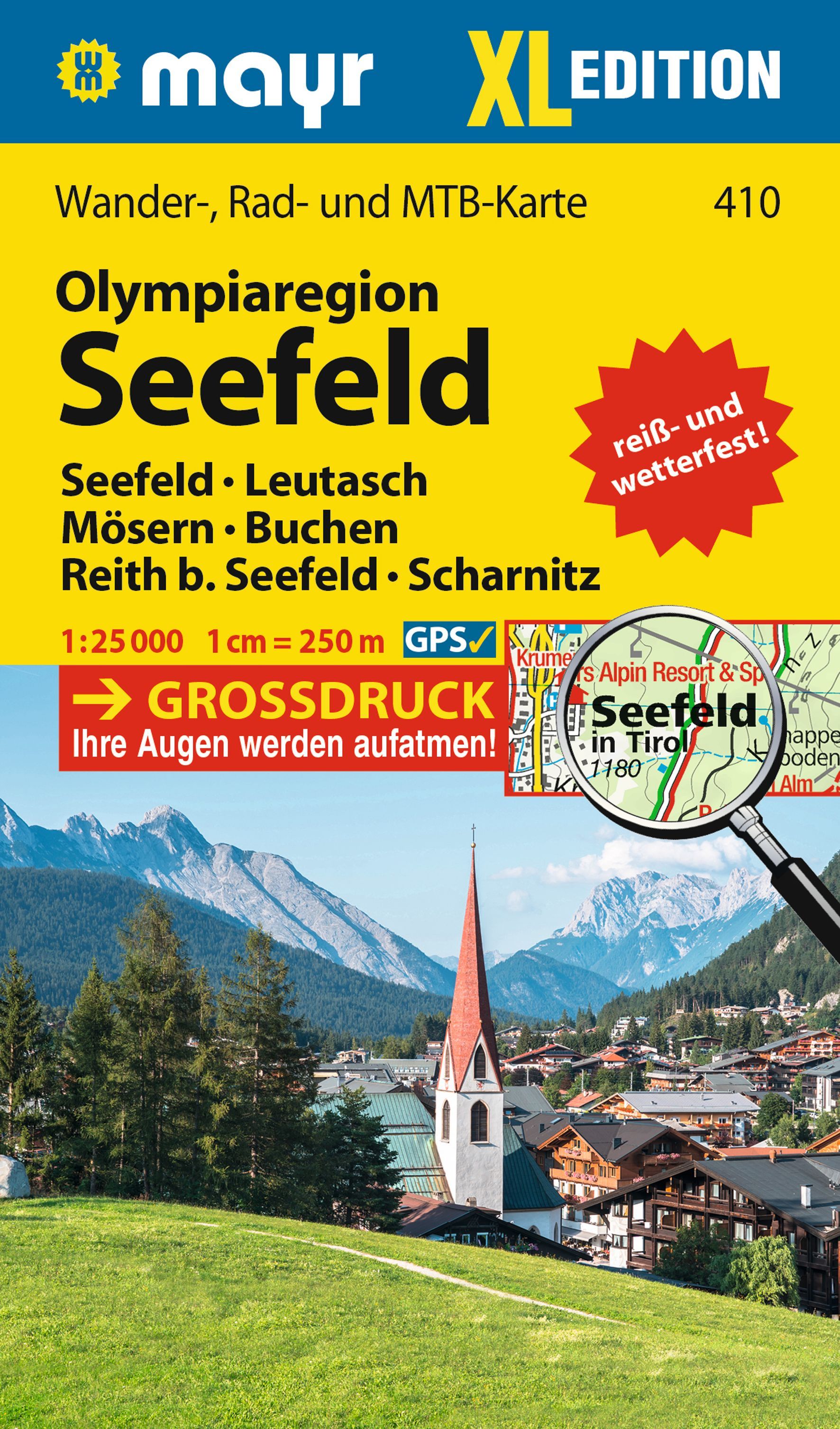 Online bestellen: Wandelkaart 410 XL Seelfeld olympiaregion | Mayr