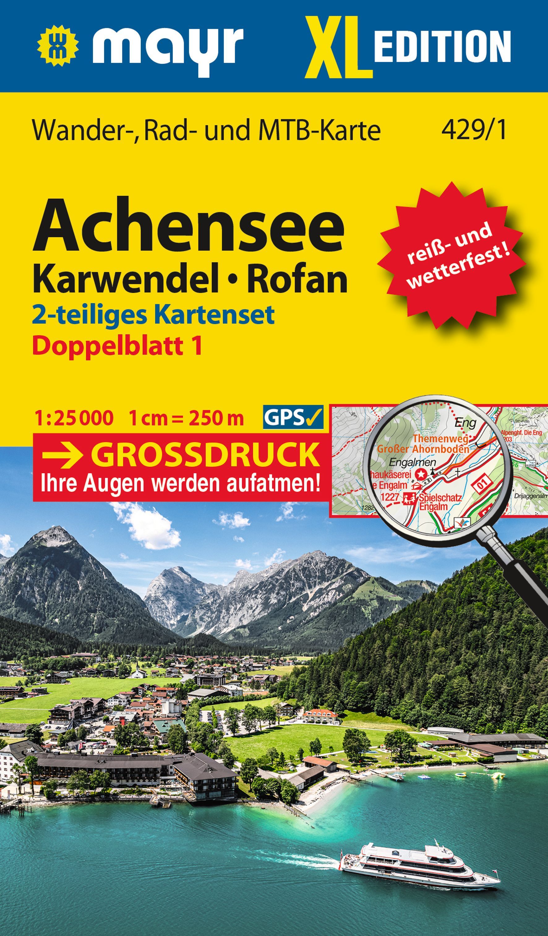 Online bestellen: Wandelkaart 429 XL Achensee - Karwendel - Rofan | Mayr