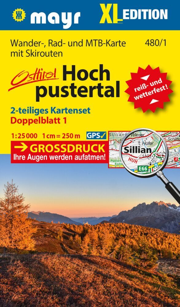 Online bestellen: Wandelkaart 480 XL Hochpustertal Osttirol | Mayr