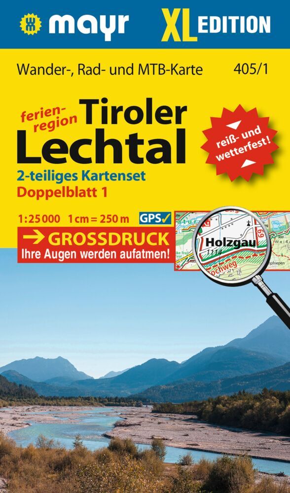 Online bestellen: Wandelkaart 405 XL Tiroler Lechtal | Mayr