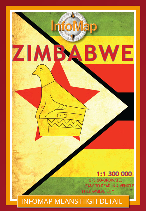 Online bestellen: Wegenkaart - landkaart Zimbabwe | Infomap