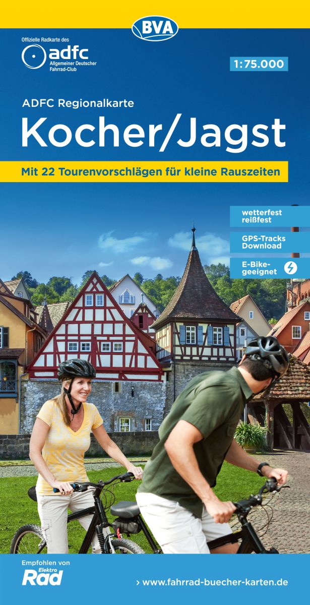 Fietskaart ADFC Regionalkarte Koche…