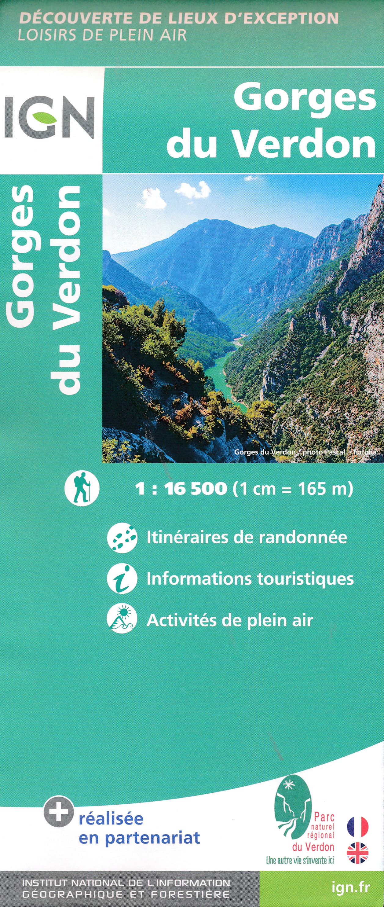 Online bestellen: Wandelkaart - Topografische kaart Gorges du Verdon | IGN - Institut Géographique National