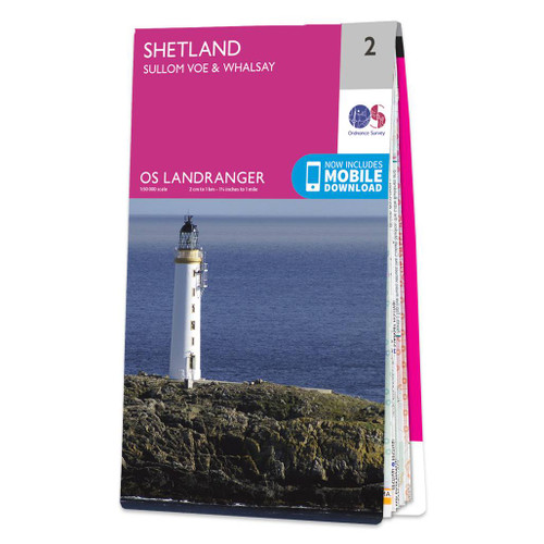 Online bestellen: Wandelkaart - Topografische kaart 002 Landranger Shetland | Ordnance Survey
