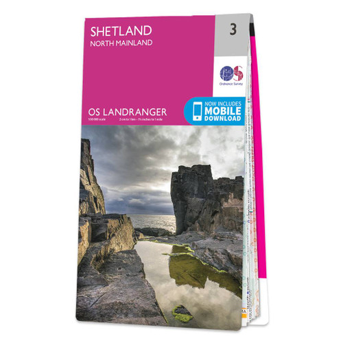 Online bestellen: Wandelkaart - Topografische kaart 003 Landranger Shetland - North Mainland | Ordnance Survey