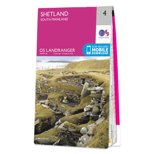 Online bestellen: Wandelkaart - Topografische kaart 004 Landranger Shetland - South Mainland | Ordnance Survey