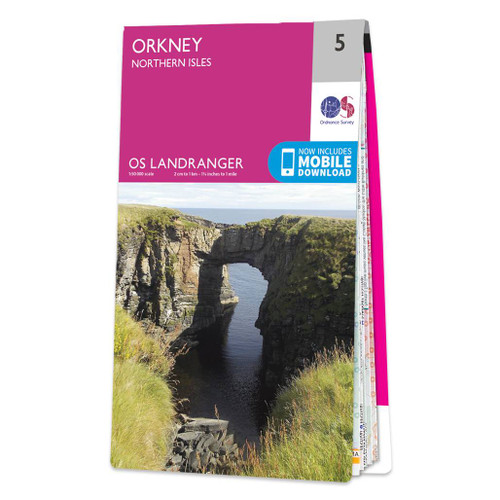 Online bestellen: Wandelkaart - Topografische kaart 005 Landranger Orkney - Northern Isles | Ordnance Survey