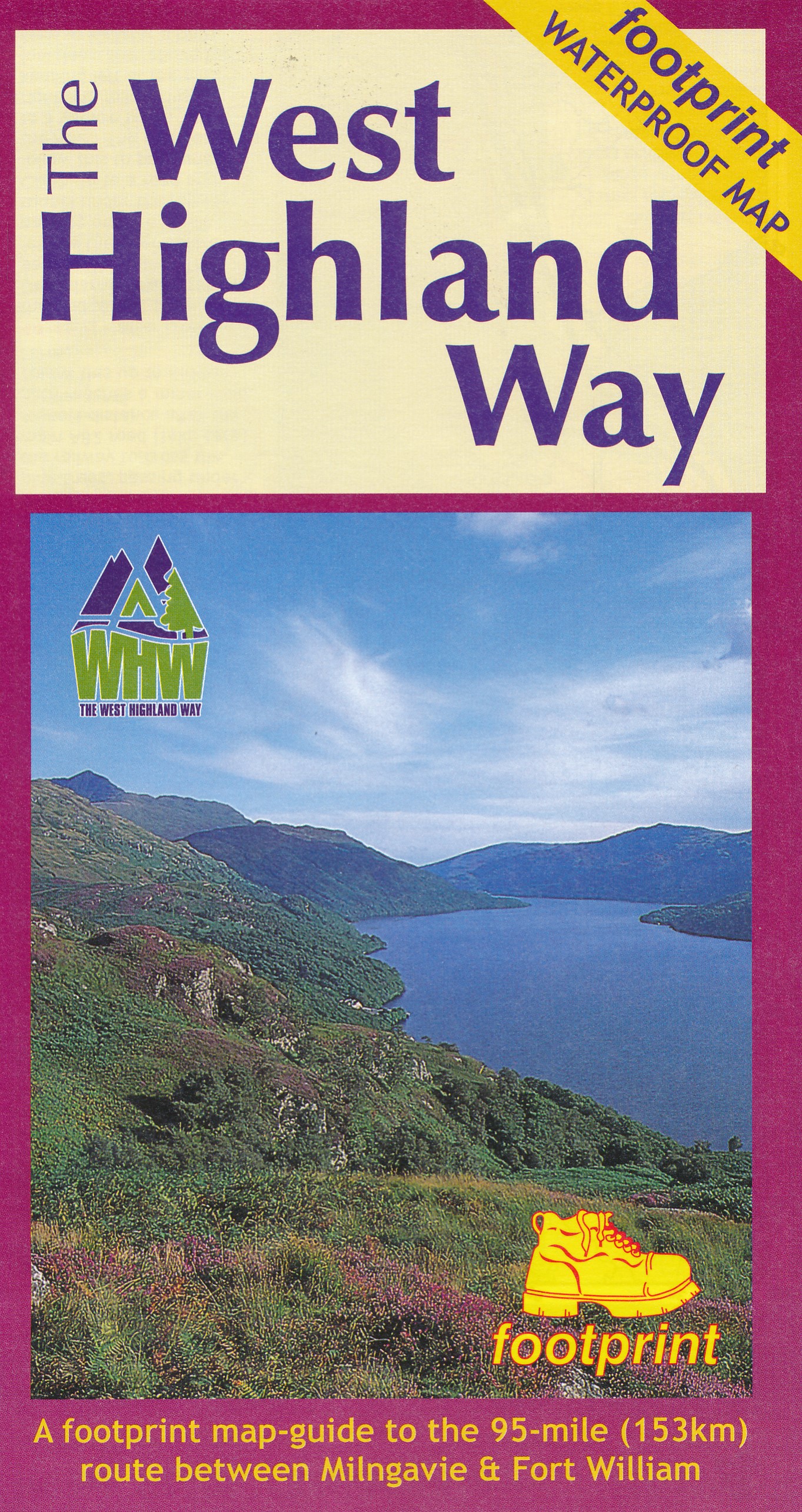 Wandelkaart The West Highland Way | Footprint maps de zwerver