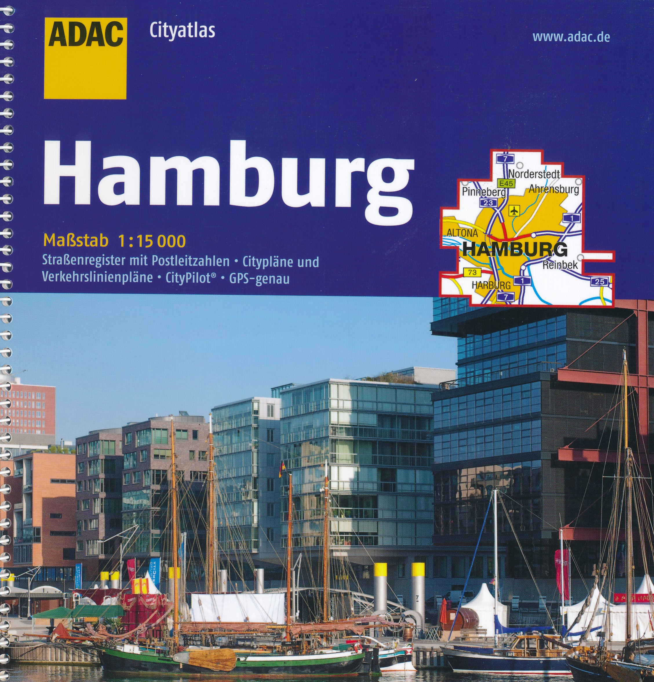 Online bestellen: Stadsplattegrond Cityatlas Hamburg | ADAC