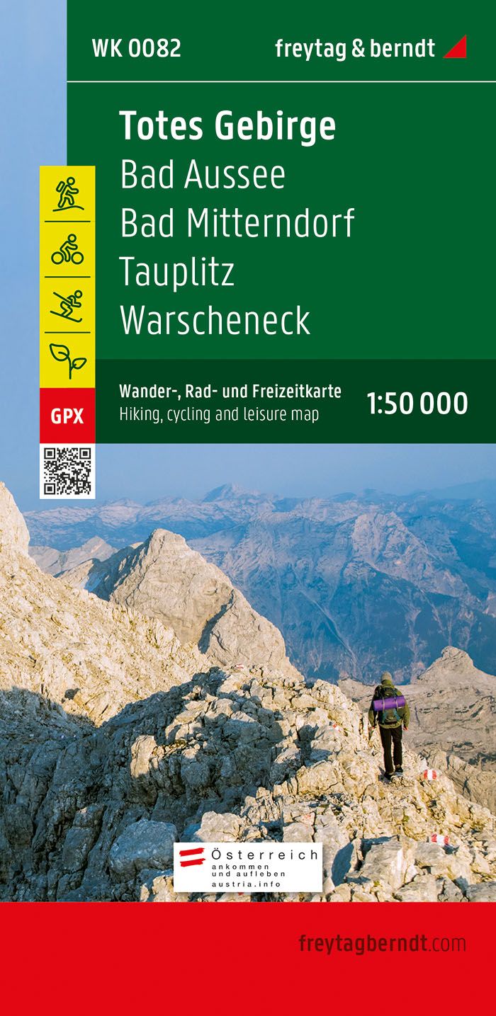 Online bestellen: Wandelkaart WK082 Bad Aussee - Totes Gebirge - Bad Mitterndorf - Tauplitz | Freytag & Berndt