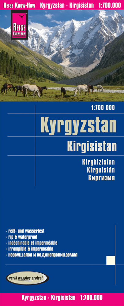 Online bestellen: Wegenkaart - landkaart Kyrgyzstan - Kirgizië | Reise Know-How Verlag