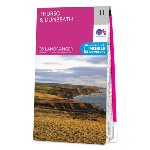 Online bestellen: Wandelkaart - Topografische kaart 011 Landranger Thurso & Dunbeath | Ordnance Survey