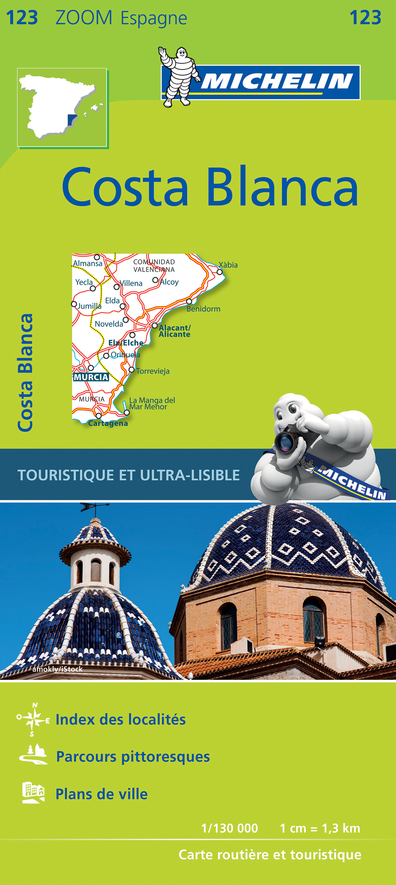 Online bestellen: Wegenkaart - landkaart 123 Costa Blanca | Michelin