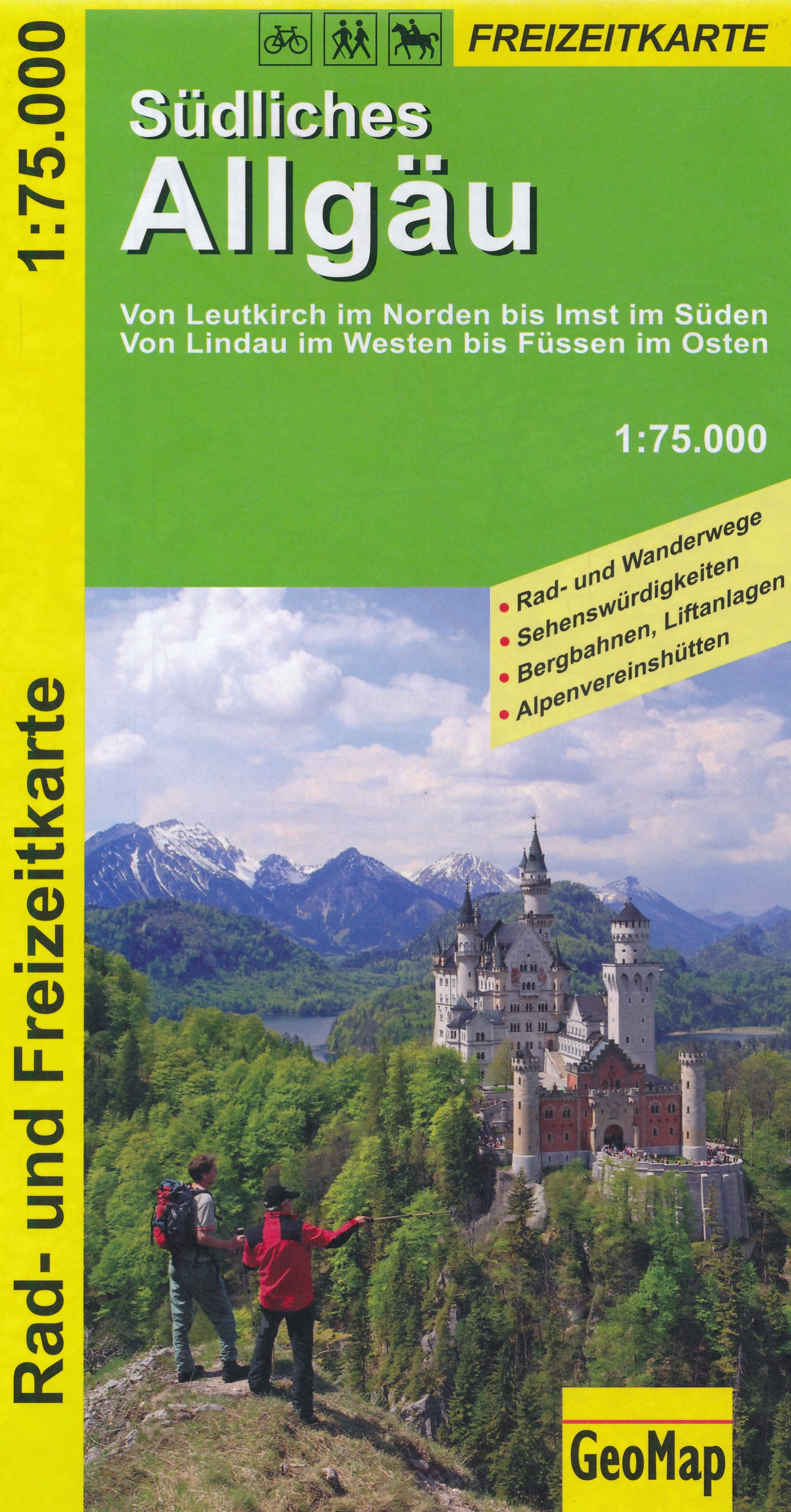 Online bestellen: Wandelkaart 44041 Südliches Allgäu | GeoMap