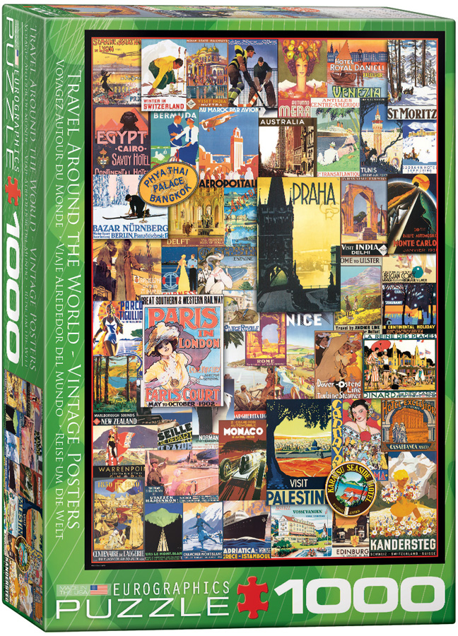 Legpuzzel Travel around the world -…