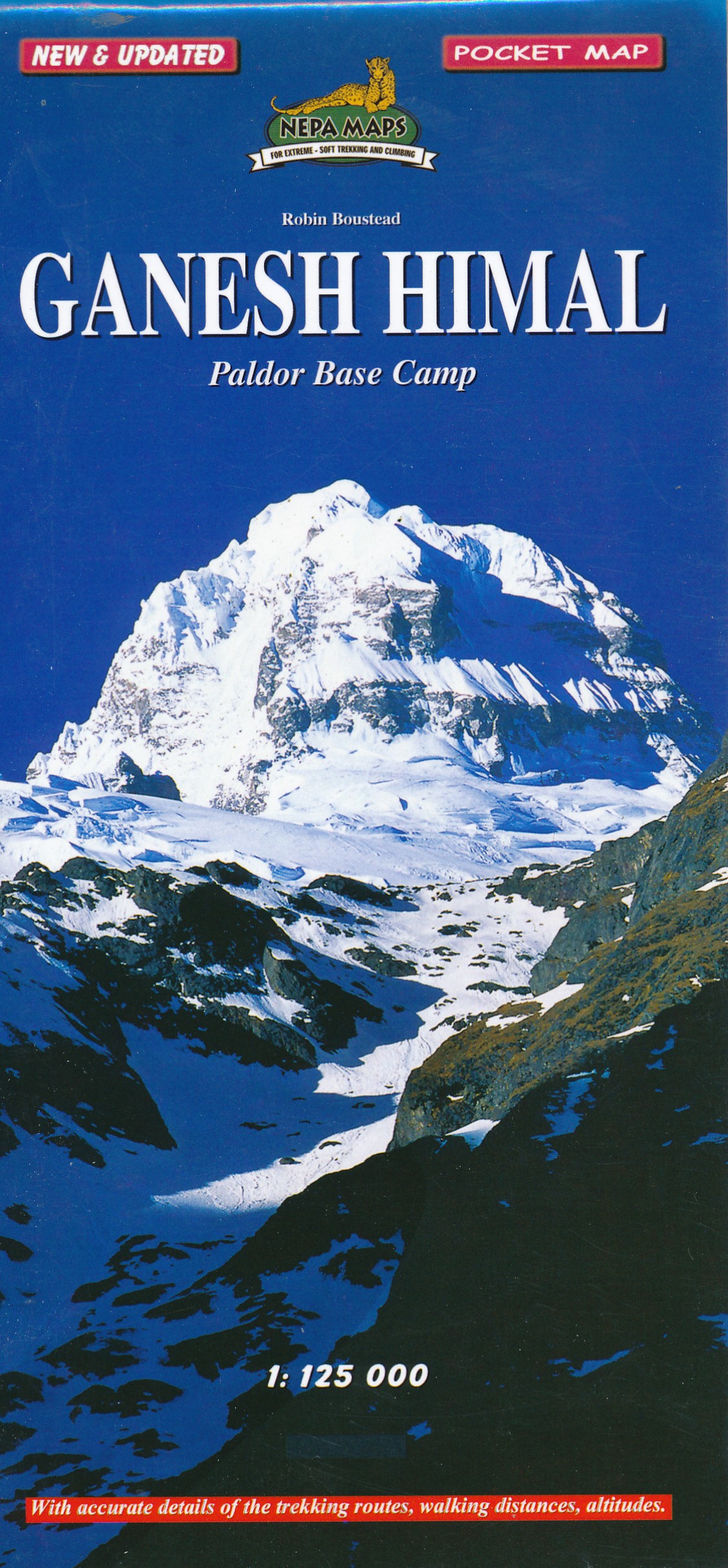 Online bestellen: Wandelkaart Trekking map Ganesh Himal - Paldor Base Camp | Himalayan Maphouse