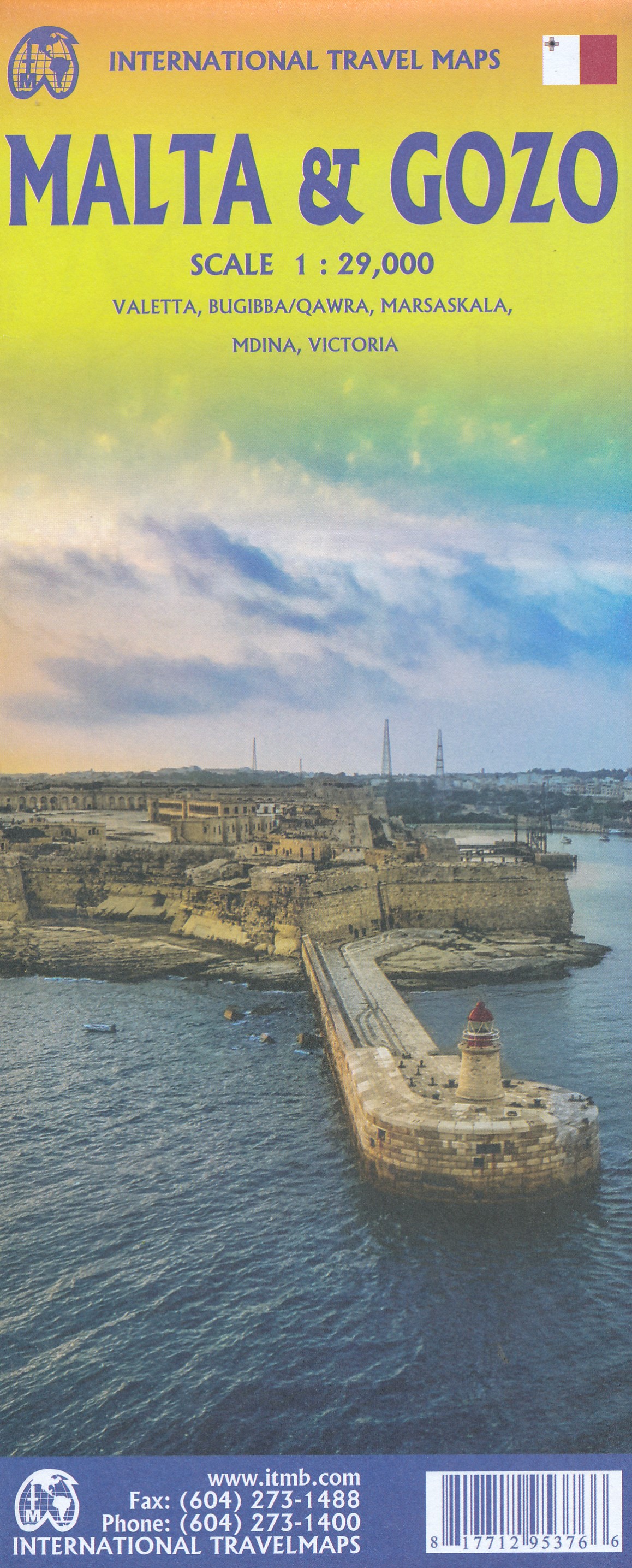 Online bestellen: Wegenkaart - landkaart Malta & Gozo | ITMB