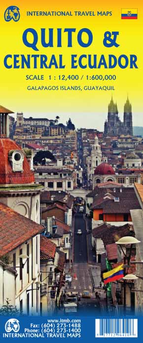 Stadsplattegrond – Wegenkaart – landkaart Quito & Ecuador Central | ITMB