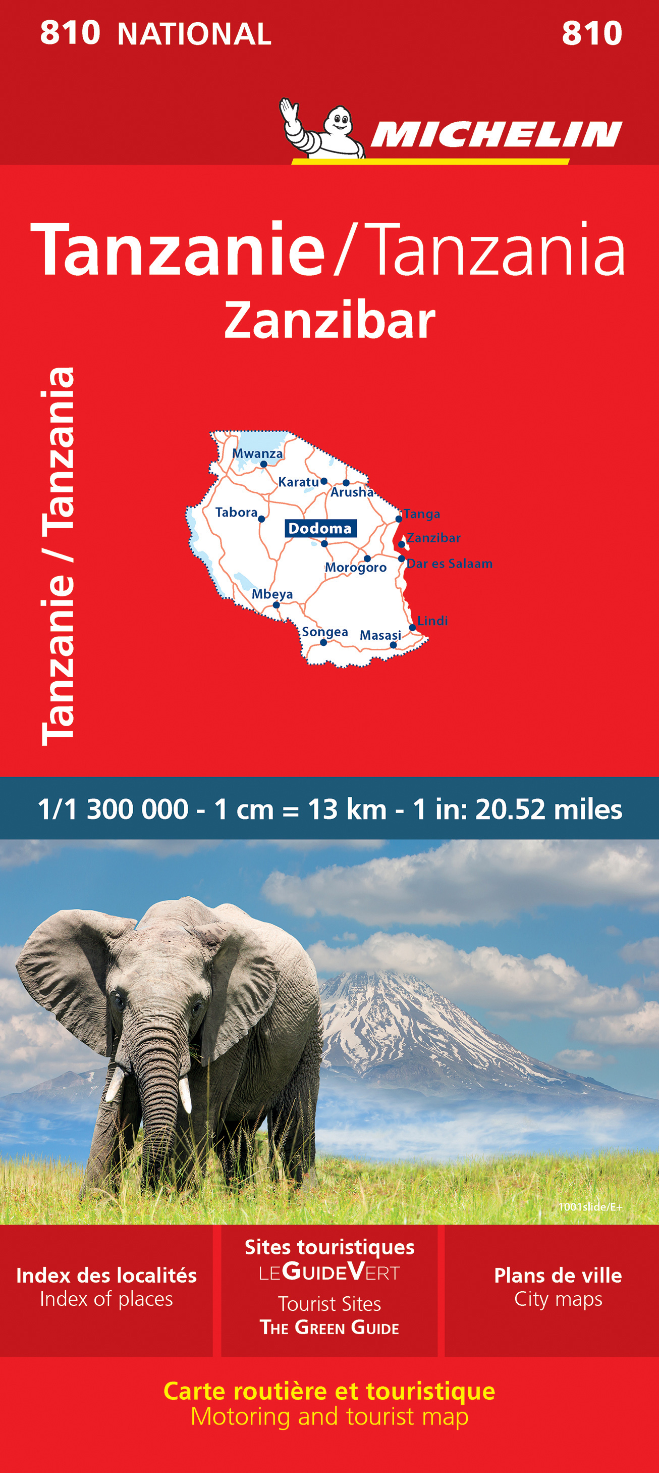 Wegenkaart - landkaart 810 Tanzania…
