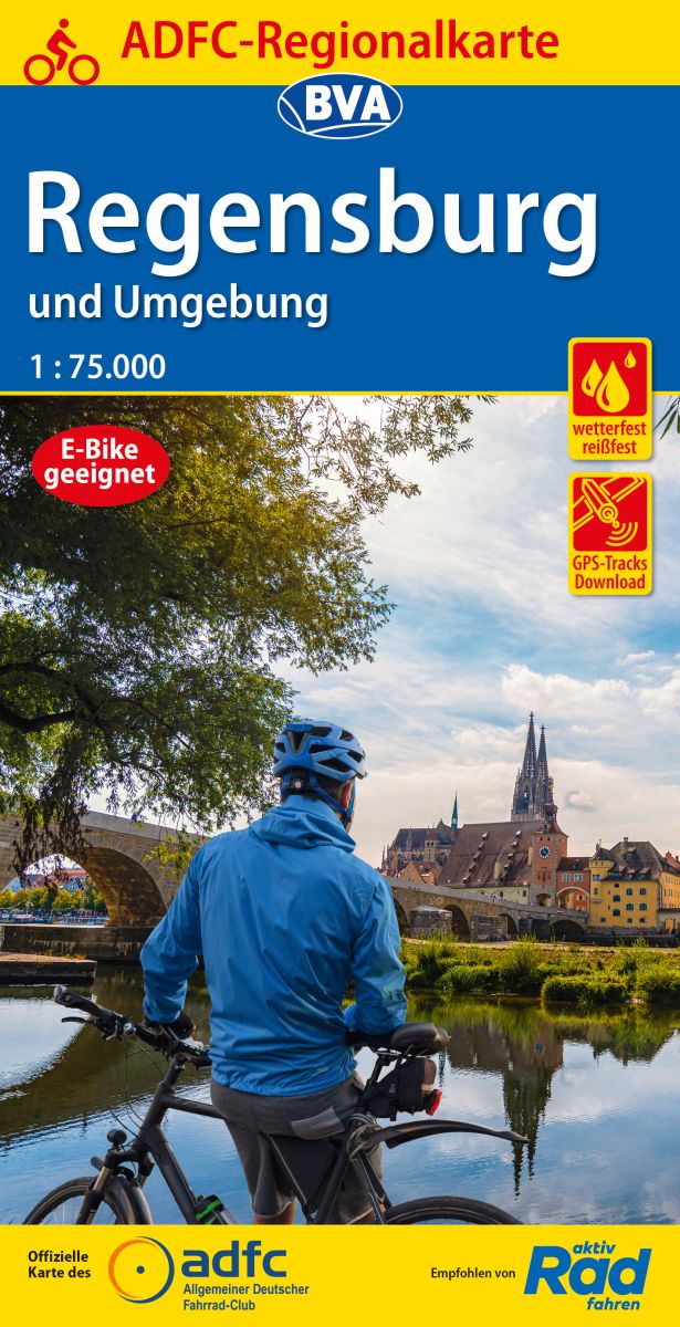 Fietskaart ADFC Regionalkarte Regen…