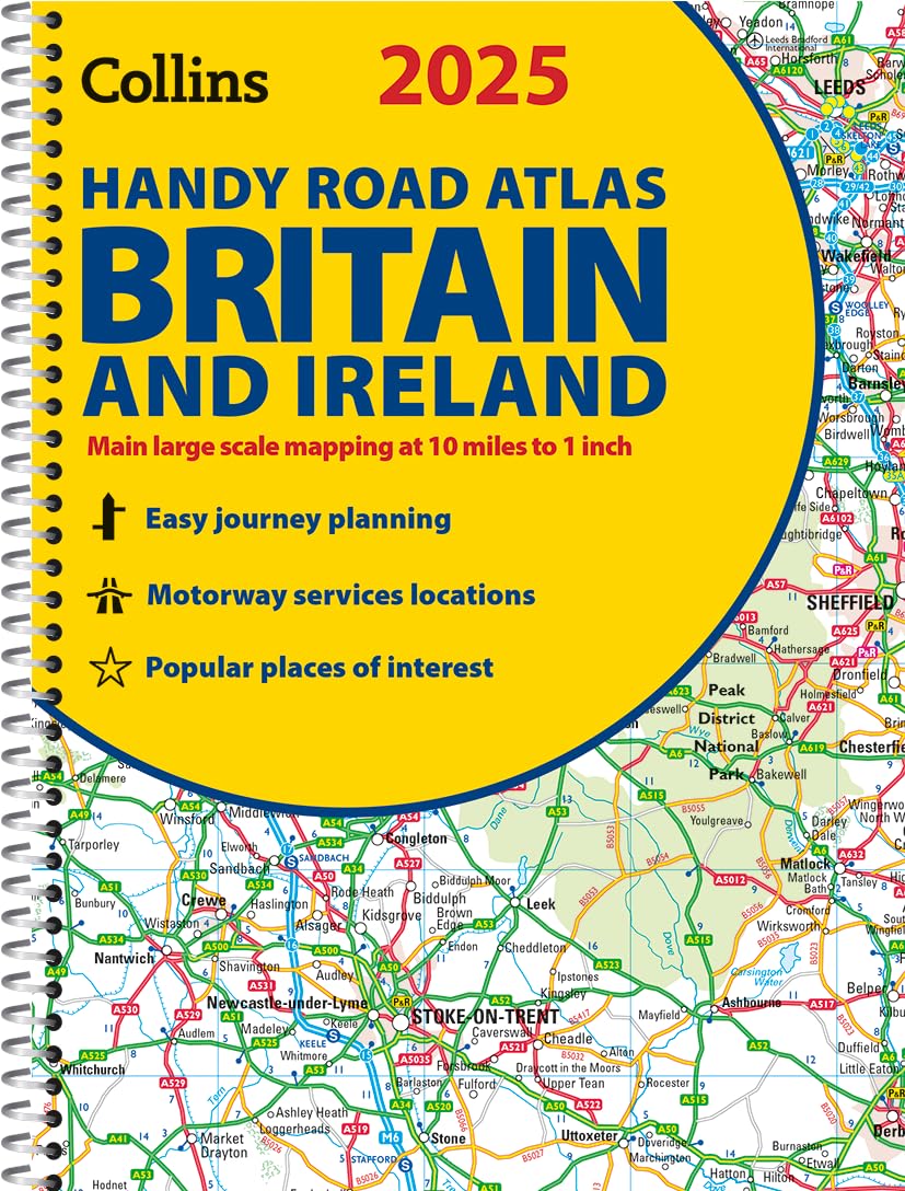 Online bestellen: Wegenatlas 2025 Collins Handy Road Atlas Britain and Ireland | Collins