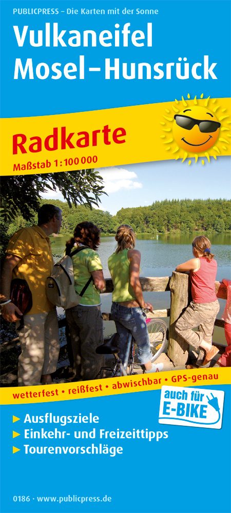 Online bestellen: Fietskaart 186 Radkarte Vulkaneifel - Mosel - Hunsrück | Publicpress