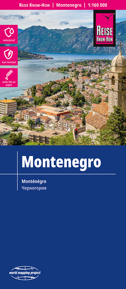 Wegenkaart - landkaart Montenegro |…
