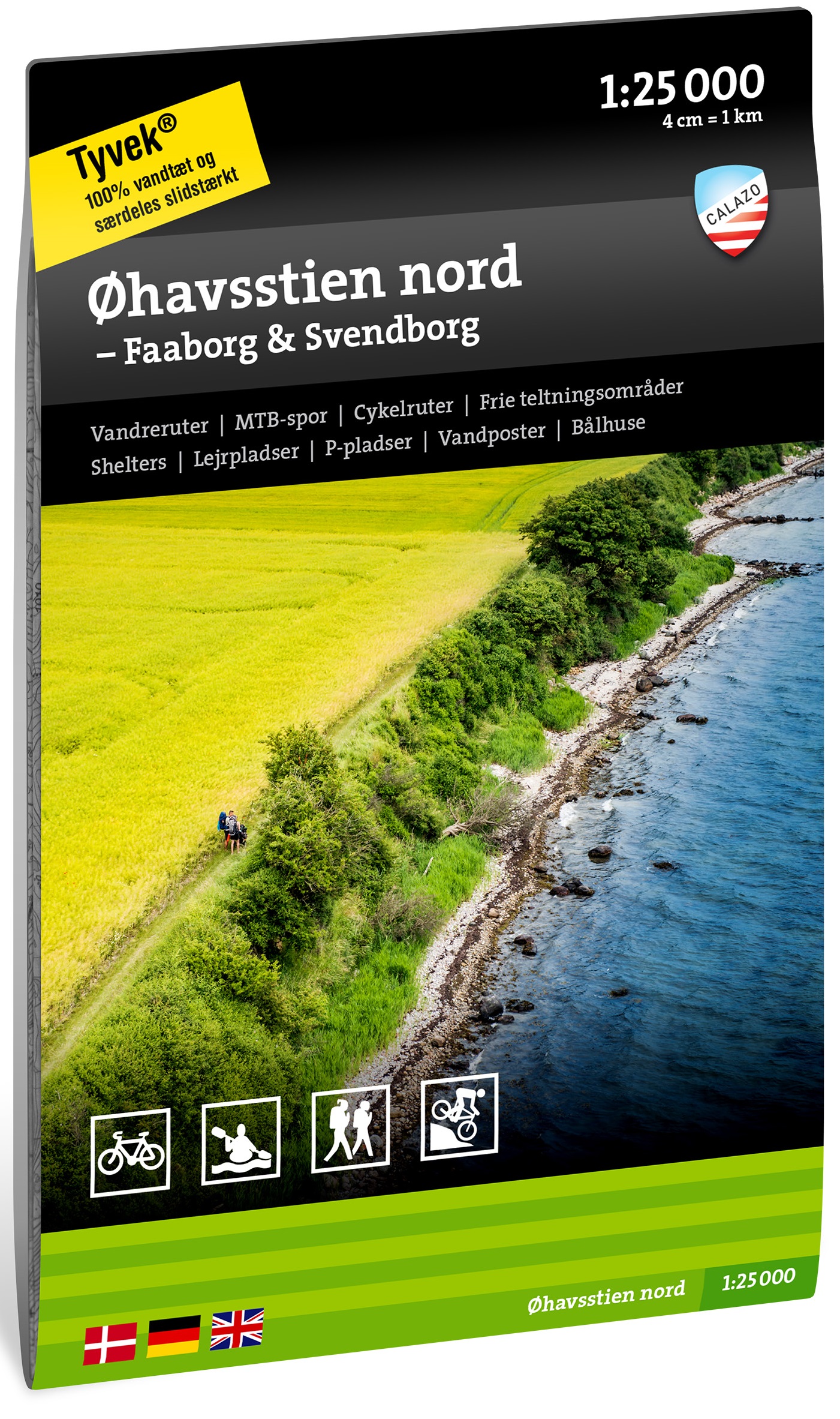 Online bestellen: Wandelkaart Terrängkartor DK Øhavsstien nord - Het archipelpad noord | Calazo