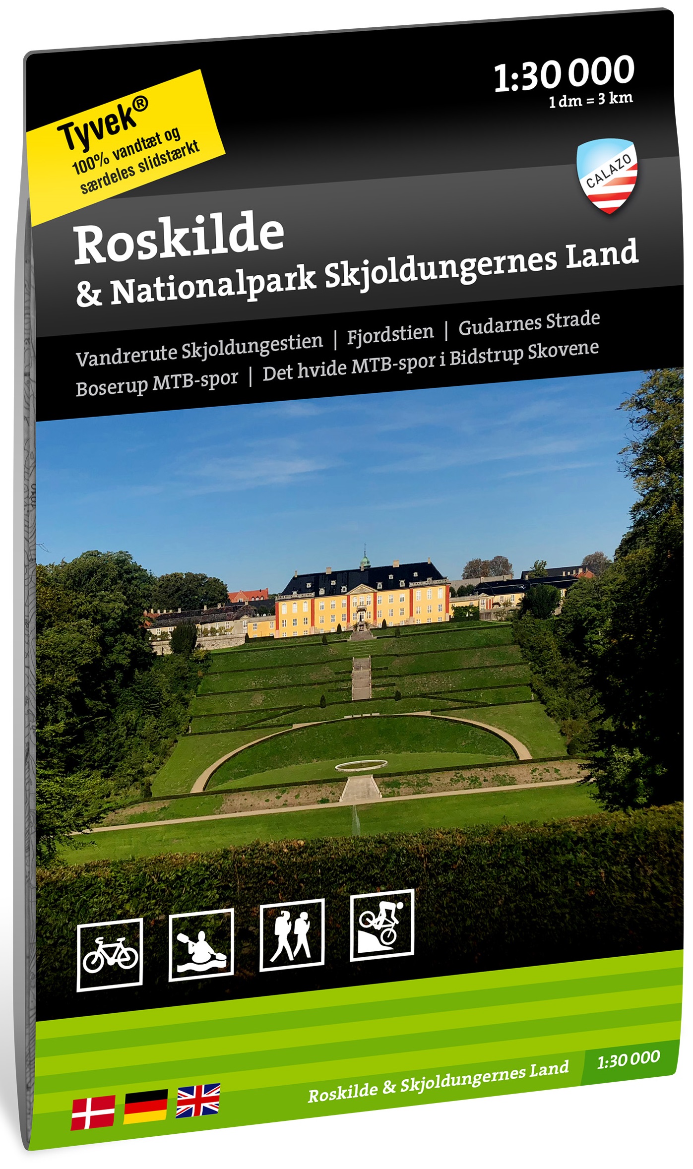 Online bestellen: Wandelkaart Terrängkartor DK Roskilde & Nationalpark Skjoldungernes land | Calazo